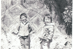 1980-Camp-Stanley-Korea-pics-I-took-and-developed-Kids-on-hill-outside-camp