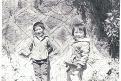 1980-Camp-Stanley-Korea-pics-I-took-and-developed-Kids-on-hill-outside-camp