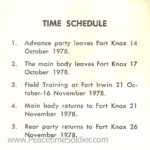 Autumn Safari Time Schedule 194th Armored Brigade Fort Irwin CA