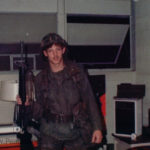 B.T. Smith in barracks room at Fort Knox 194th Armored Brigade