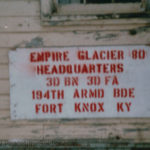 1980 Empire Glacier Fort Drum NY 3/3rd FA 194th Armored Brigade