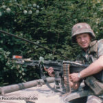 BT Smith with M60 Machine Gun atop M577 Command Post Carrier